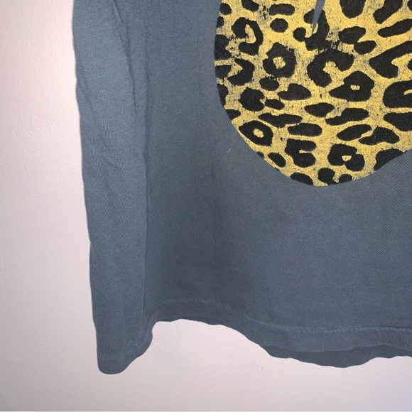 Daydreamer Rolling Stones Flocked Leopard Tongue Tour Tee M - Picture 10 of 11